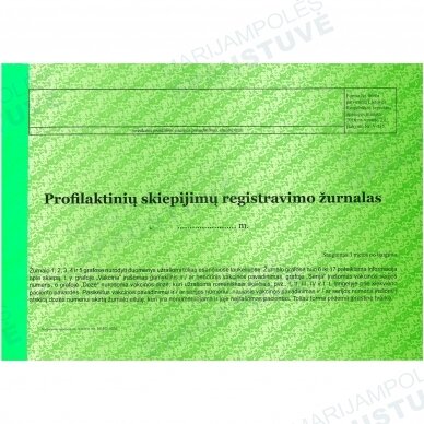 Profilaktinių skiepijimų registravimo žurnalas