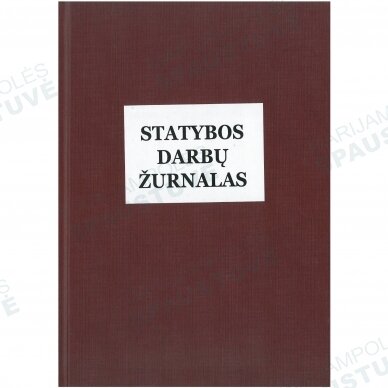 Statybos darbų žurnalas